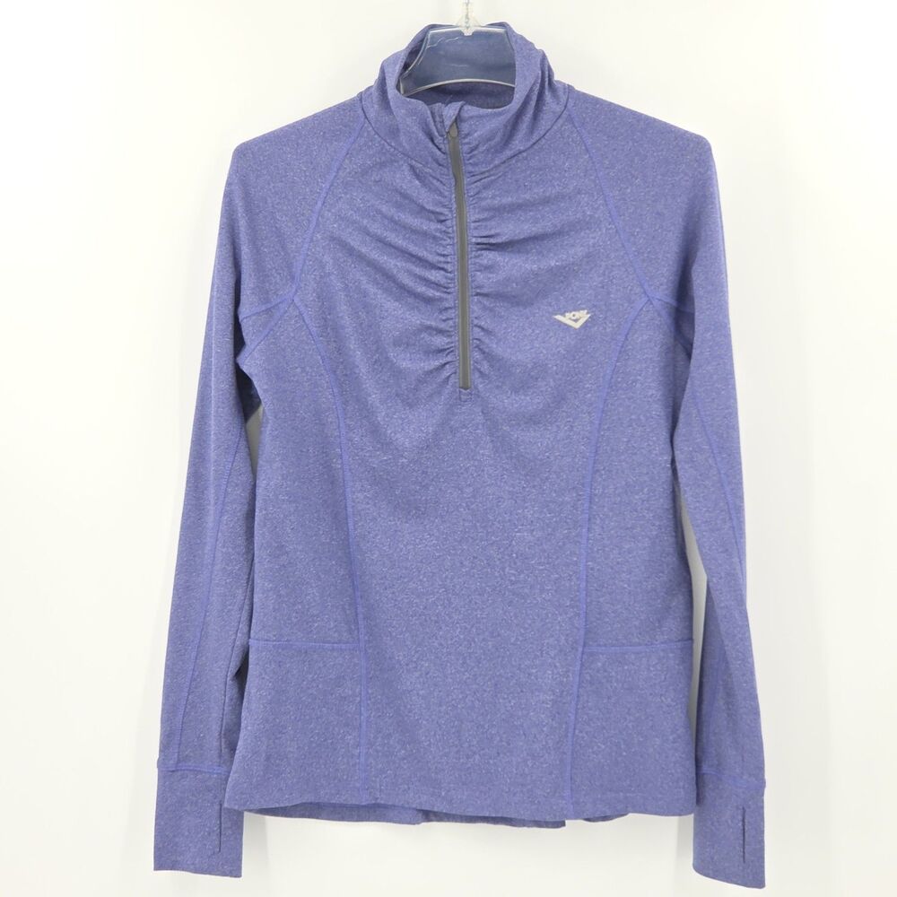 Pony Mockneck Pullover Top Womens Size Medium 1/4 Zip Pullover Athleisure Gym